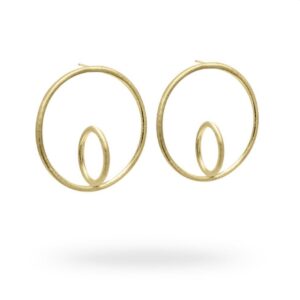 Orecchini Diva a cerchio in argento collezione Orbita