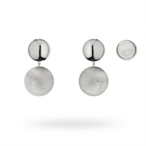 Orecchini Diva pendenti magnetici in argento