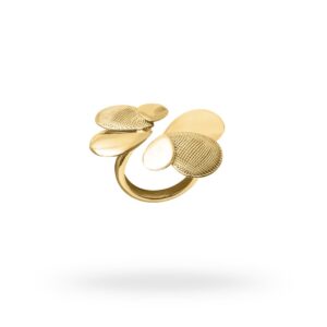 Anello diva in  argento dorato