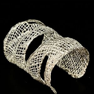 Bracciale in argento artigianale collezione juta