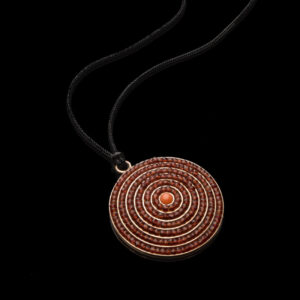 Pendente Ascione Echo con granati e corallo