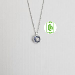Girocollo con zaffiri e diamanti